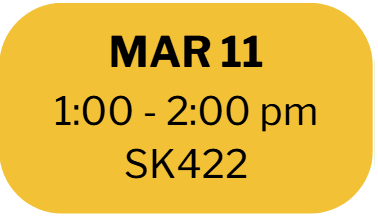 Mar 11
1:00 - 2:00 pm
SK422